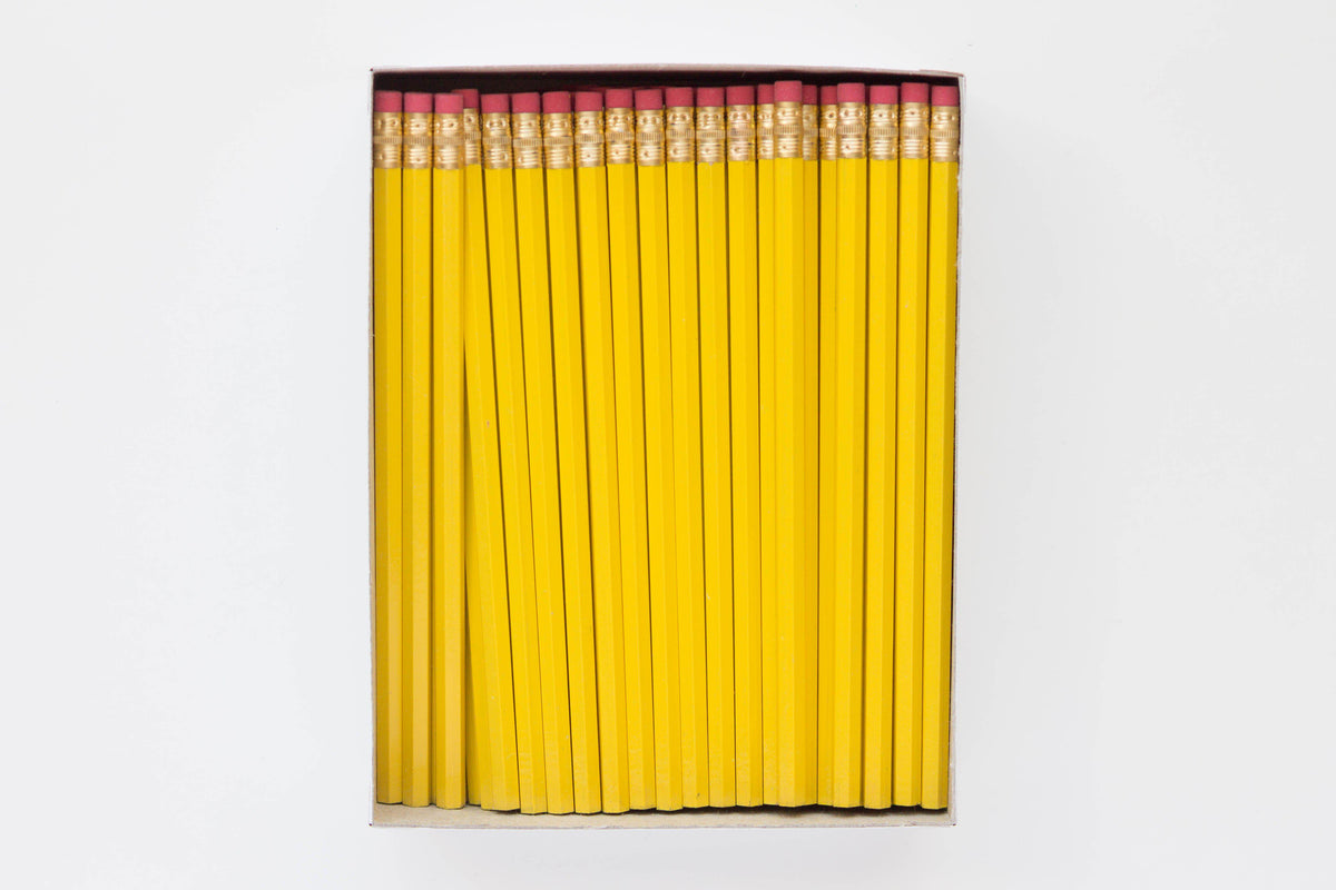 Personalized Yellow 2 Hexagon Pencils No Minimum Order Quantity
