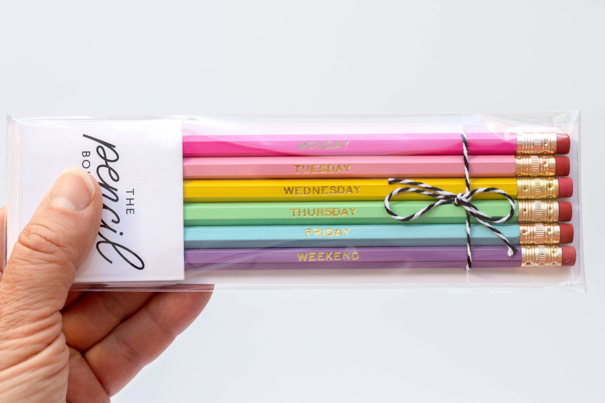 Days of the Week Pencils