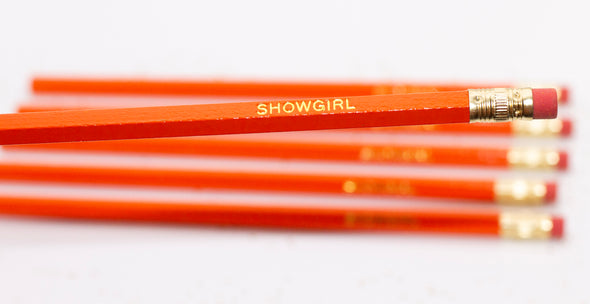 Personalized Showgirl Pencil Set