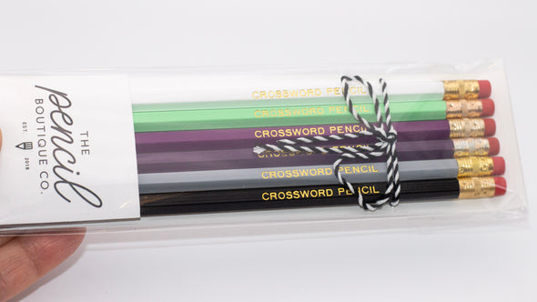 Crossword Lover 6-Pencil Set