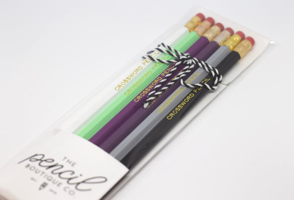 Crossword Lover 6-Pencil Set