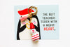 Holiday Teacher Keychain Card