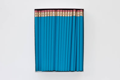 Custom Bright Blue Pencils