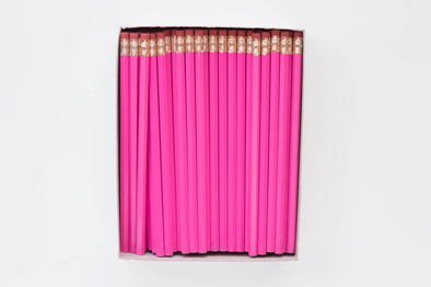 Custom Hot Pink Magenta Pencils