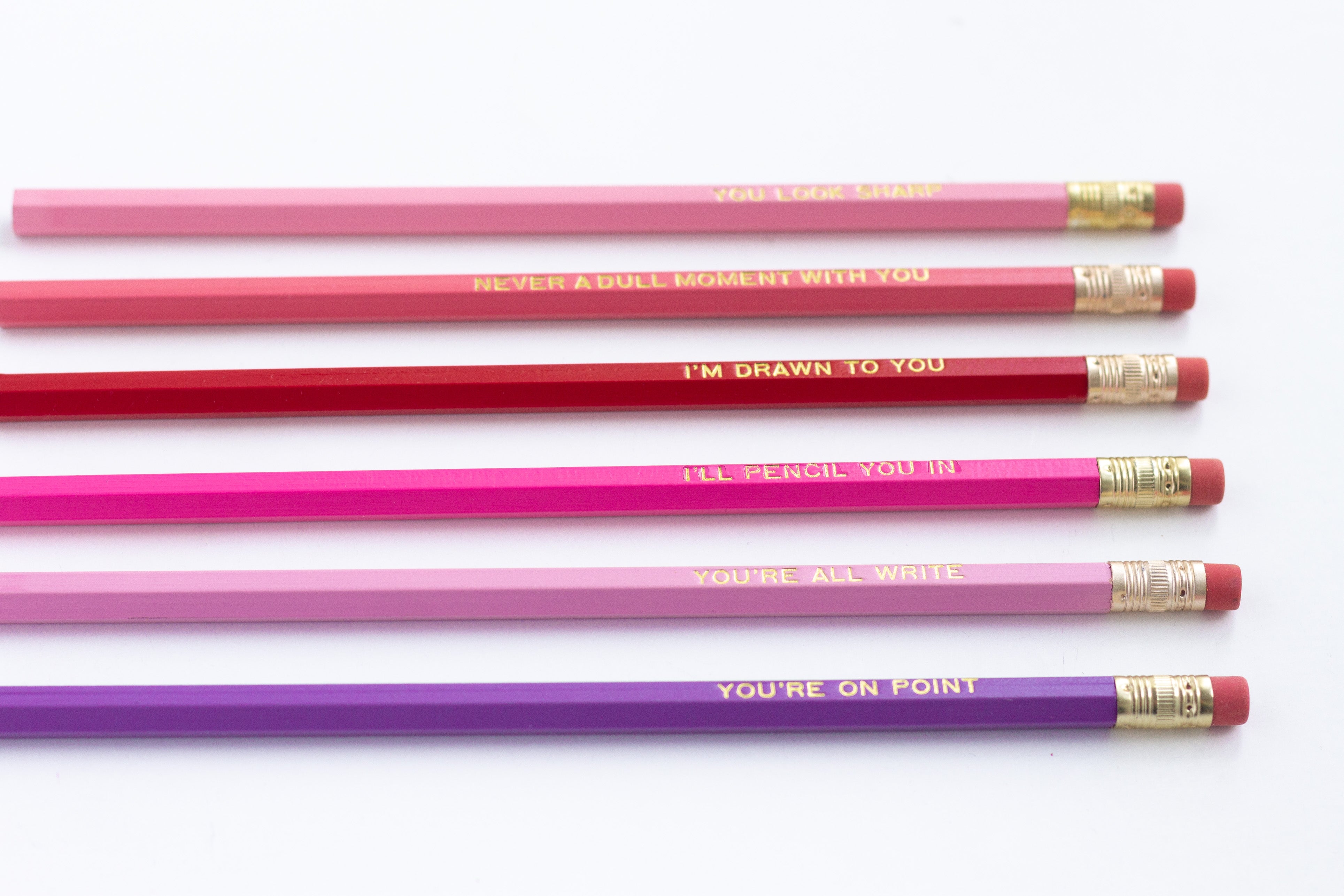 Be My Valentine Colored Pencils Set | Set of 12 Unique Valentine's Pencils | Unique Valentine's Day Gift